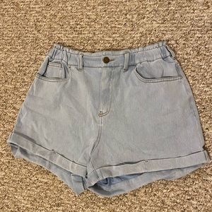 Women’s Denim Paperbag Shorts